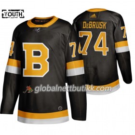 Boston Bruins Hockeydrakt Jake DeBrusk 74 Adidas 2019-2020 Svart Authentic - Barn